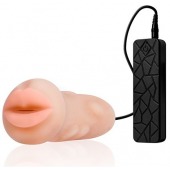 Мастурбатор-ротик с вибрацией REALSTUFF VIBRATING MASTURBATOR MOUTH - Dream Toys - в Королеве купить с доставкой