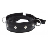Полиуретановый ошейник с пуклями и D-кольцами Collar with Studs - Blush Novelties - купить с доставкой в Королеве