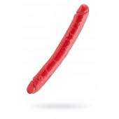Красный двусторонний фаллоимитатор - 31 см. - ToyFa