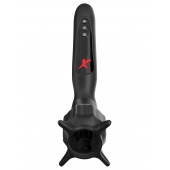 Чёрный вибростимулятор для головки члена с эффектом всасывания Vibrating Roto-Sucker - Pipedream - в Королеве купить с доставкой