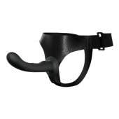 Страпон с изогнутой головкой Ultra Harness Curvy Dildo - 15,8 см. - Baile - купить с доставкой в Королеве