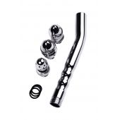 Металлический анальный душ с тремя насадками - ToyFa - купить с доставкой в Королеве