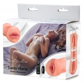 Двусторонний мастурбатор с вибропулей Satisfaction Lucky charm - Lola Games - в Королеве купить с доставкой