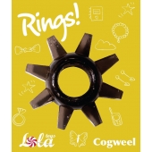 Чёрное эрекционное кольцо Rings Cogweel - Lola Games - в Королеве купить с доставкой