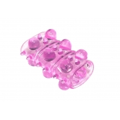 Розовая насадка на пенис Rings Armour - Lola Games - в Королеве купить с доставкой