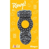Чёрное эрекционное кольцо Rings Ringer - Lola Games - в Королеве купить с доставкой