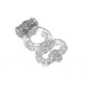Прозрачное эрекционное кольцо Rings Treadle с подхватом - Lola Games - в Королеве купить с доставкой