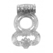 Прозрачное эрекционное кольцо Rings Treadle с подхватом - Lola Games - в Королеве купить с доставкой