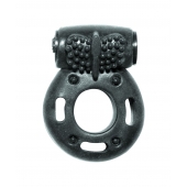 Черное эрекционное кольцо с вибрацией Rings Axle-pin - Lola Games - в Королеве купить с доставкой