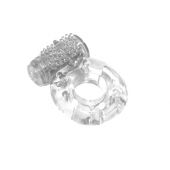 Прозрачное эрекционное кольцо с вибрацией Rings Axle-pin - Lola Games - в Королеве купить с доставкой
