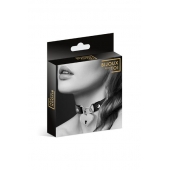 Черный чокер с замком в форме сердца - Bijoux Pour Toi - купить с доставкой в Королеве