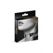 Чёрный чокер с кольцом в форме сердца - Bijoux Pour Toi - купить с доставкой в Королеве