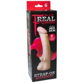 Телесная насадка REAL Standard с усиками на основании - 19 см. - LOVETOY (А-Полимер) - купить с доставкой в Королеве