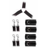 Комплект наручников и поножей LUXURIOUS BED RESTRAINT CUFF SET - Blush Novelties - купить с доставкой в Королеве