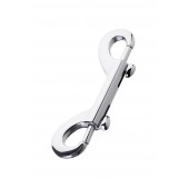 Серебристый двухсторонний карабин TOYFA Metal - ToyFa - купить с доставкой в Королеве