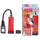 Вакуумная помпа с двумя сменными насадками NEW STAY HARD PUMP CLEAR RED - Seven Creations - в Королеве купить с доставкой