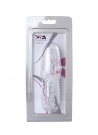 Прозрачная насадка с шишечками и шипами - 13,5 см. - Toyfa Basic - в Королеве купить с доставкой