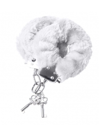 Наручники с белой меховой опушкой - ToyFa - купить с доставкой в Королеве