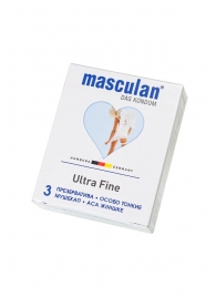 Ультратонкие презервативы Masculan Ultra Fine с обильной смазкой - 3 шт. - Masculan - купить с доставкой в Королеве