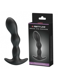 Черный анальный стимулятор простаты с вибрацией Special Anal Massager - 14,5 см. - Baile - в Королеве купить с доставкой