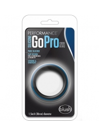 Черно-синее эрекционное кольцо Silicone Go Pro Cock Ring - Blush Novelties - в Королеве купить с доставкой