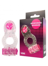 Прозрачное эрекционное кольцо Erowoman-Eroman - Erowoman-Eroman - в Королеве купить с доставкой