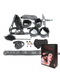 Чёрно-серебристый набор БДСМ - Notabu - купить с доставкой в Королеве