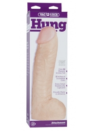 Огромная насадка-реалистик Vac-U-Lock Realistic Hung - 31,7 см. - Doc Johnson - купить с доставкой в Королеве