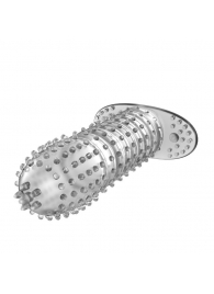 Закрытая прозрачная насадка Crystal sleeve - 12 см. - Erowoman-Eroman - в Королеве купить с доставкой