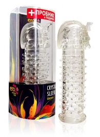 Закрытая прозрачная насадка на пенис Crystal Sleeve Faraon - 13,5 см. - Erowoman-Eroman - в Королеве купить с доставкой