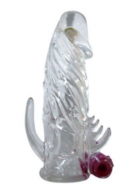 Закрытая прозрачная вибронасадка на пенис Crystal Sleeve Vibe - Erowoman-Eroman - в Королеве купить с доставкой