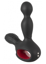 Черный вибромассажер простаты с нагревом и ротацией Prostate Plug - 14,5 см. - Orion - в Королеве купить с доставкой