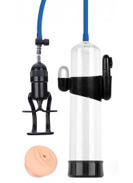 Прозрачная вакуумная вибропомпа Sex Expert с насадкой-вагиной - Sex Expert - в Королеве купить с доставкой