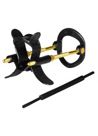 Черно-золотистый экстендер для пениса Sex Expert - Sex Expert - в Королеве купить с доставкой