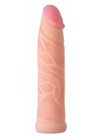 Телесная насадка без мошонки на Harness с коннектором BLACK LINE - 17,5 см. - LOVETOY (А-Полимер) - купить с доставкой в Королеве