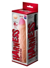 Насадка Harness с коннектором RED LINE - 21,5 см. - LOVETOY (А-Полимер) - купить с доставкой в Королеве