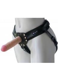 Черный пояс-трусики с двумя насадками  Экзотик-Linda  - 15,5 и 10,5 см. - LOVETOY (А-Полимер) - купить с доставкой в Королеве