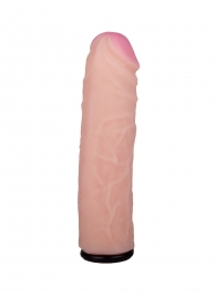 Черный пояс-трусики с насадкой  Гламур Dana  - 15,5 см. - LOVETOY (А-Полимер) - купить с доставкой в Королеве