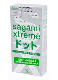 Презервативы Sagami Xtreme Type-E с точками - 10 шт. - Sagami - купить с доставкой в Королеве