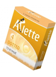 Презервативы Arlette Dotted с точечной текстурой - 3 шт. - Arlette - купить с доставкой в Королеве