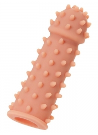 Телесная реалистичная насадка KOKOS Extreme Sleeve 03 с дополнительной стимуляцией - 12,7 см. - KOKOS - в Королеве купить с доставкой