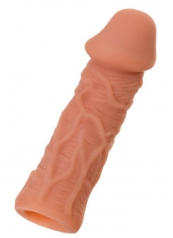 Телесная реалистичная насадка KOKOS Extreme Sleeve 05 с дополнительной стимуляцией - 12,7 см. - KOKOS - в Королеве купить с доставкой