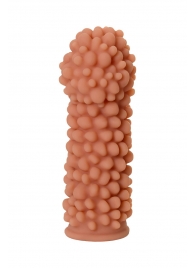 Телесная реалистичная насадка KOKOS Extreme Sleeve 08 с дополнительной стимуляцией - 12,7 см. - KOKOS - в Королеве купить с доставкой