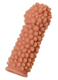 Телесная реалистичная насадка KOKOS Extreme Sleeve 08 с дополнительной стимуляцией - 12,7 см. - KOKOS - в Королеве купить с доставкой