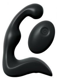 Черный вибромассажер простаты с пультом ДУ Control P-Spot Pro - Pipedream - в Королеве купить с доставкой