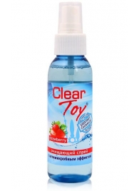 Очищающий спрей для игрушек CLEAR TOY Strawberry - 100 мл. - Биоритм - купить с доставкой в Королеве