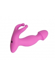 Розовый стимулятор простаты с усиками - 15 см. - 4sexdreaM - в Королеве купить с доставкой