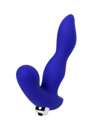 Синий силиконовый вибростимулятор простаты Stroman - 14,5 см. - ToyFa - в Королеве купить с доставкой