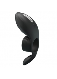 Черное кольцо на пенис с вибрацией Vibration Penis Sleeve - Baile - в Королеве купить с доставкой