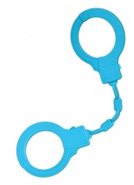 Голубые силиконовые наручники A-Toys без ключа - A-toys - купить с доставкой в Королеве